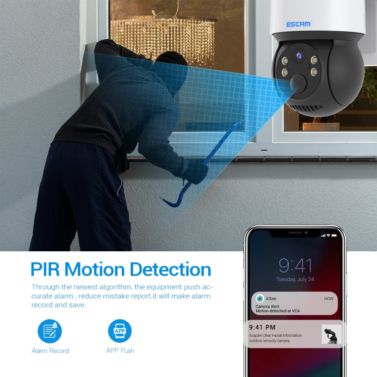 ESCAM QF170 2MP WiFi Full Color Night Vision Two-way Audio Solar Camera, QF170 ESCAM QF170 2MP WiFi Full Color Night Vision Two-way Audio Solar Camera, QF170